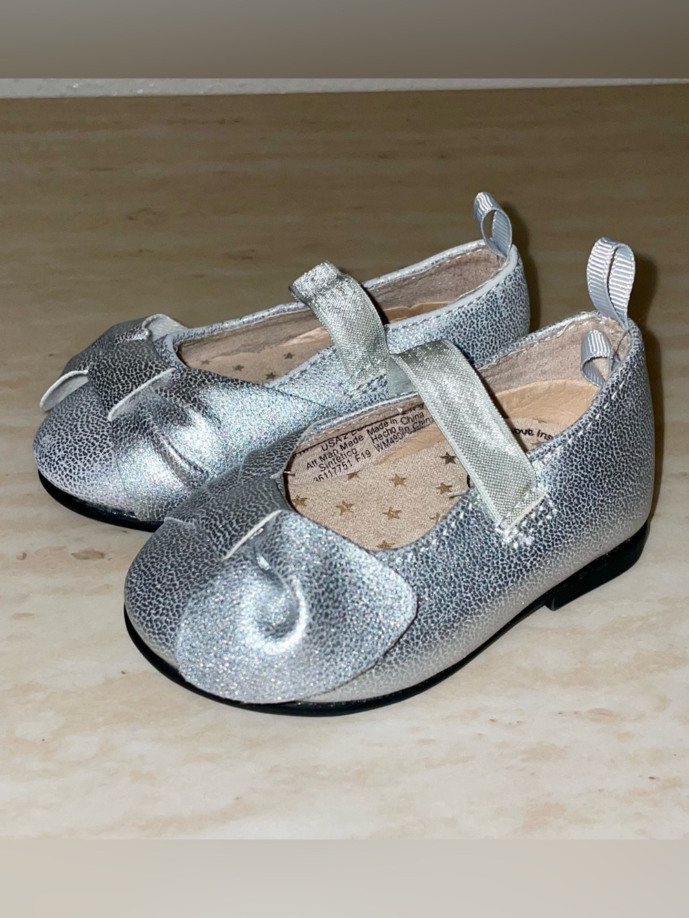Silver Baby Shoes